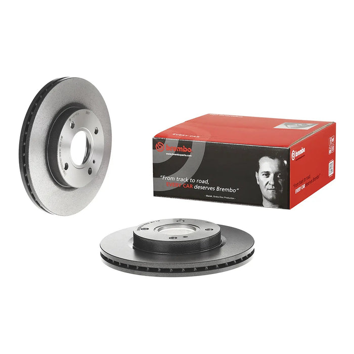 Brembo OE Front Brake Discs (Pair) for Ford Fiesta MK7 & MK7.5 (Non-ST Models) - 258mm