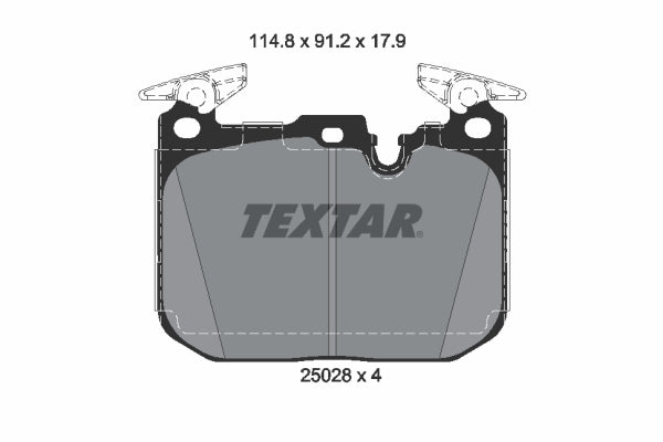 Textar OE Front Brake Pads Set for BMW F87 M2