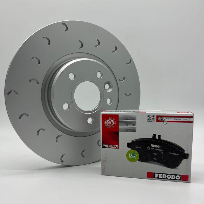 Stage 1 Front & Rear Brake Package for Volkswagen Golf MK7 & MK7.5 R - PowerBrakes