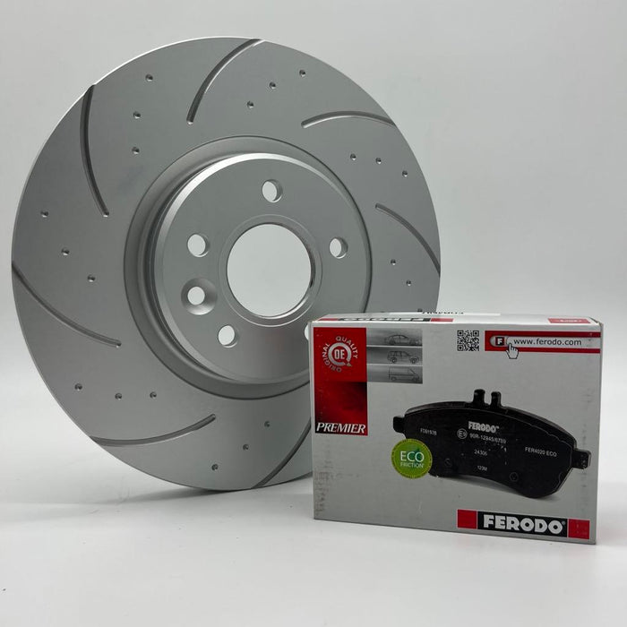 Stage 1 Front & Rear Brake Package for Volkswagen Golf MK7 & MK7.5 R - PowerBrakes