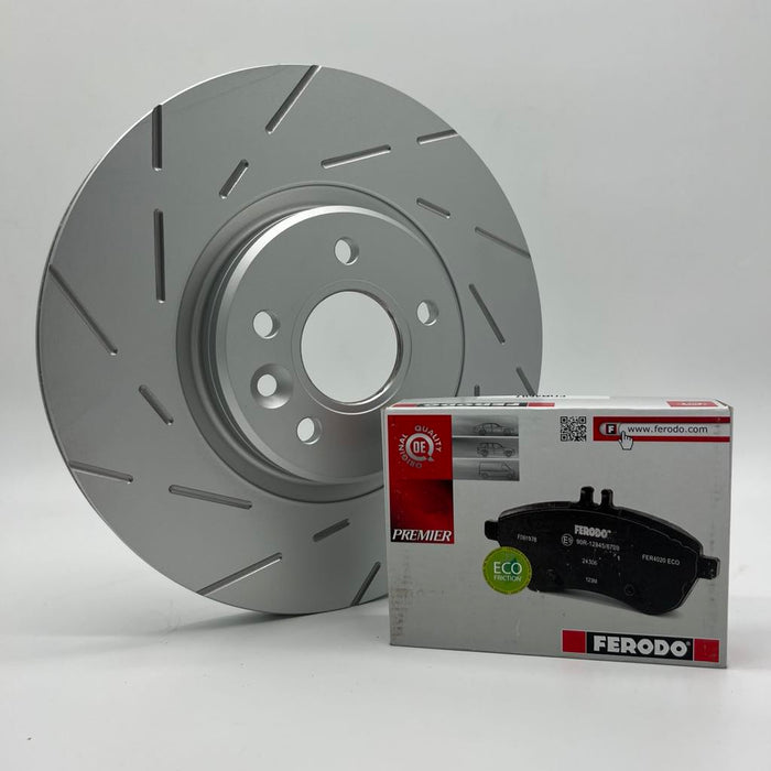Stage 1 Front & Rear Brake Package for Audi S3 8V - PowerBrakes