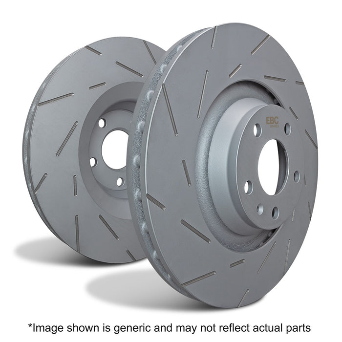 EBC USR Slotted Rear Brake Discs (Pair) for Mini Cooper S R53 JCW - 259mm