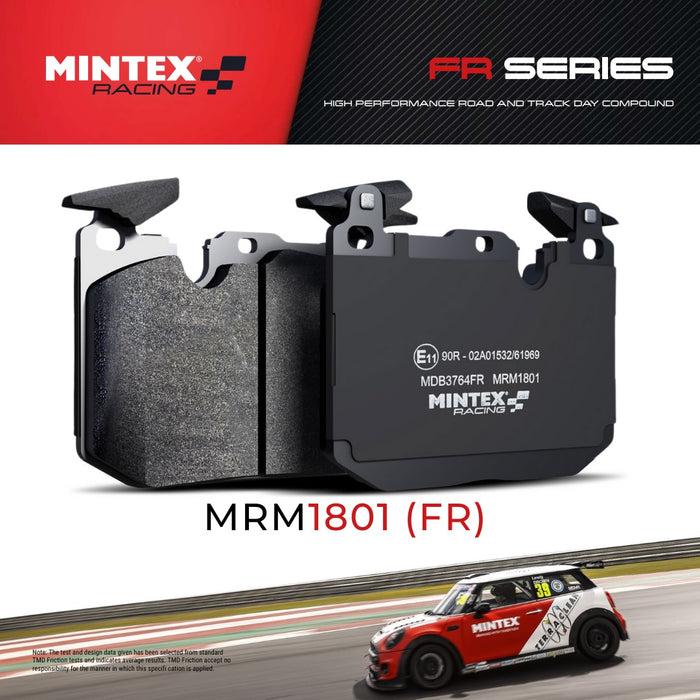 Mintex Racing MRM1801 Front Brake Pads Set for Mini Cooper S R53 JCW