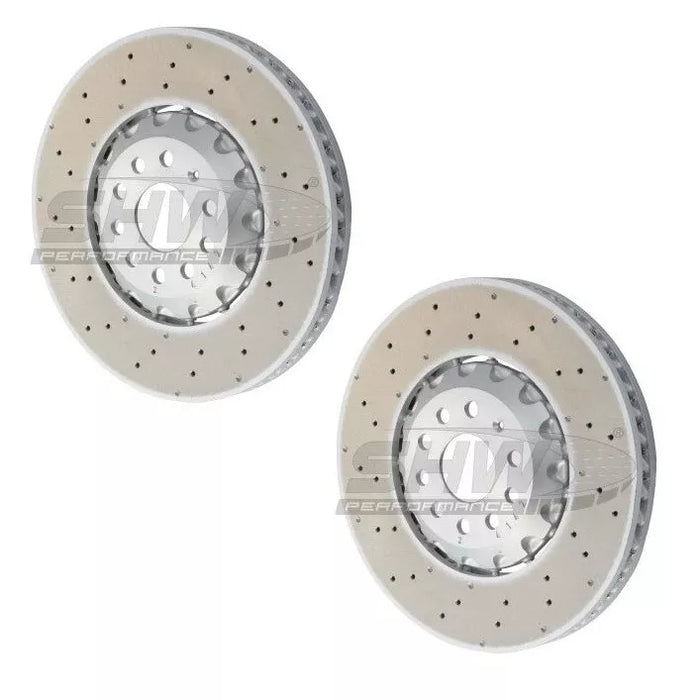 SHW Performance 2 Piece Front Brake Discs (Pair) for Volkswagen Golf MK8 R Performance Pack - 357mm