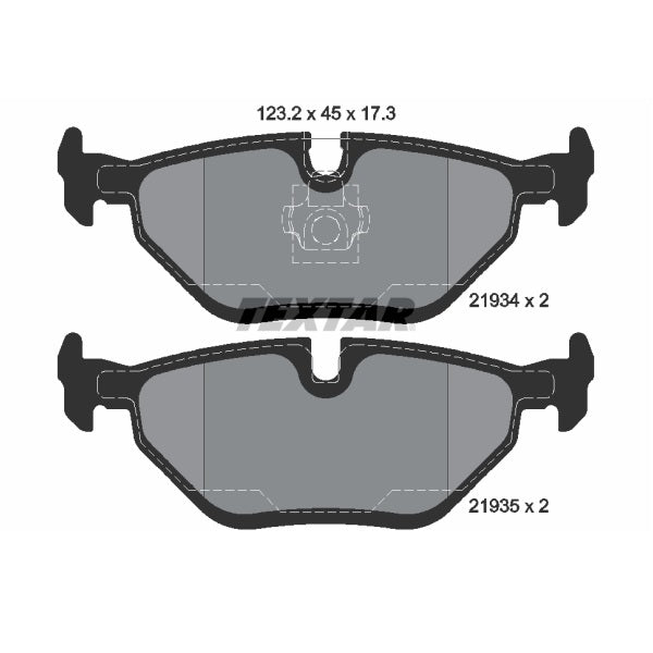 Textar OE Rear Brake Pads Set for BMW E85/E86 Z4 SI