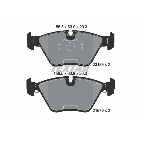 Textar OE Front Brake Pads Set for BMW E85/E86 Z4 SI