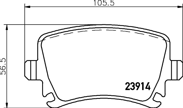 Mintex Racing MRM1801 Rear Brake Pads Set for Seat Leon MK3 Cupra