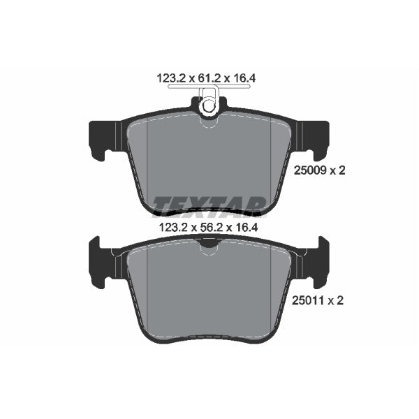 Textar OE Rear Brake Pads Set for Audi S3 8V