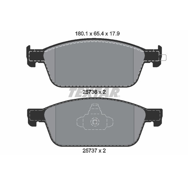 Textar OE Front Brake Pads Set for Ford Focus MK3 ST 250