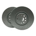 PowerBrakes PBD Brake Discs - Dimpled with a Silver coating