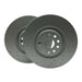 PowerBrakes PBD Brake Discs - Dimpled with a Silver coating