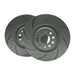 PowerBrakes PBD Brake Discs - Dimpled & Grooved with a Silver coating