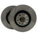 PowerBrakes PBD Brake Discs - Dimpled & Grooved with a Black coating