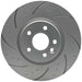PowerBrakes PBD Brake Discs - Dimpled & Grooved with a Silver coating