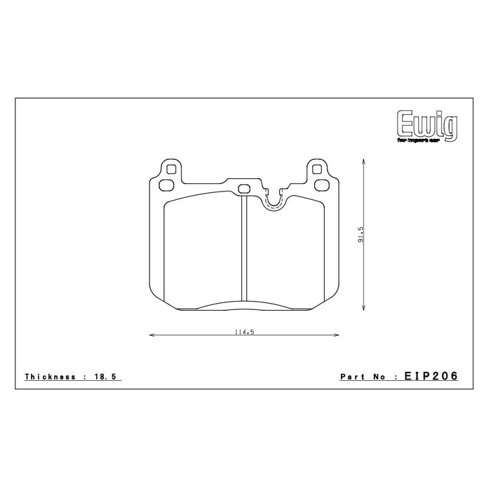 Endless MX72 Brake Pads Set - EIP206-MX72