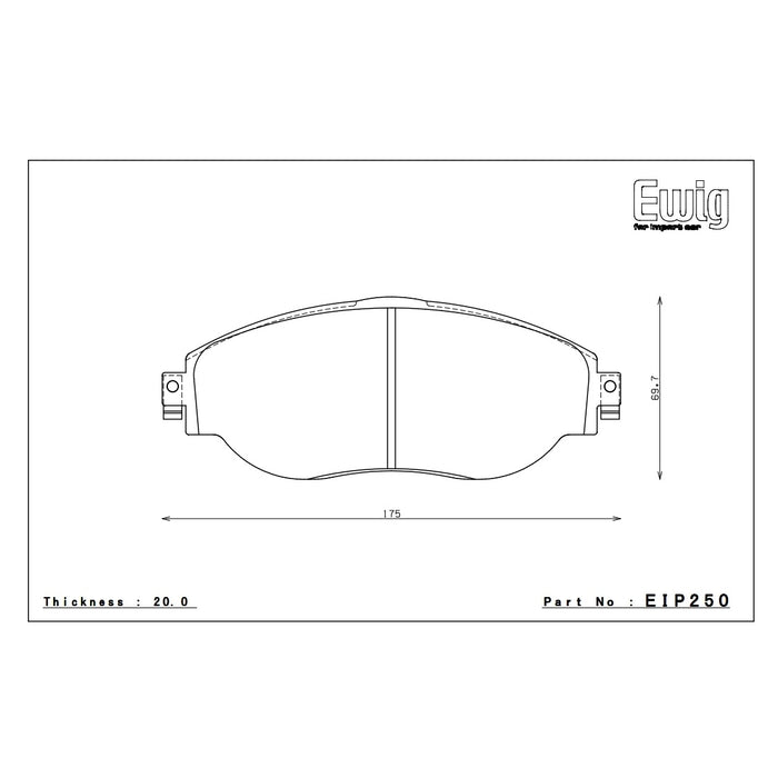 Endless MX72 Brake Pads Set - EIP250-MX72