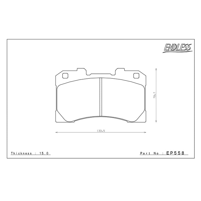 Endless MX72 Brake Pads Set - EP558-MX72