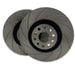 PowerBrakes PBD Brake Discs - Grooved with a Black coating