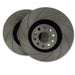 PowerBrakes PBD Brake Discs - Grooved with a Black coating