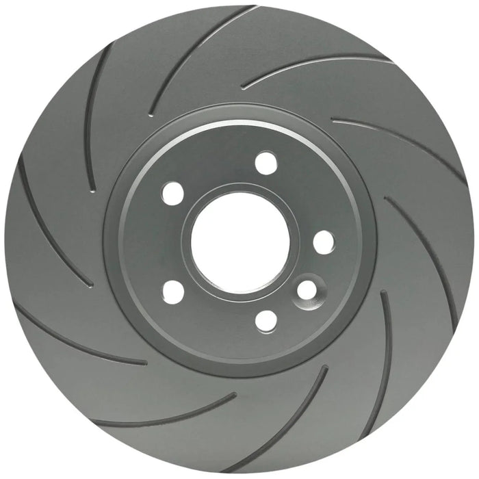 PowerBrakes PBD Brake Discs - Grooved with a Silver coating