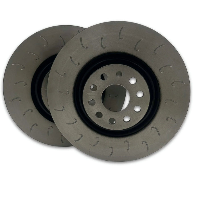 MTEC Drilled & Grooved Front Brake Discs For Ford Focus ST170 01/02-12/04 – Black Edition