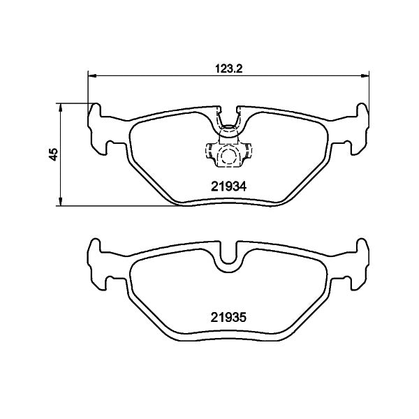Mintex OE Rear Brake Pads Set for BMW E85/E86 Z4 SI