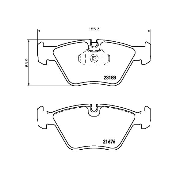Mintex OE Front Brake Pads Set for BMW E85/E86 Z4 SI