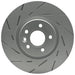 PowerBrakes PBD Brake Discs - Slotted with a Silver coating