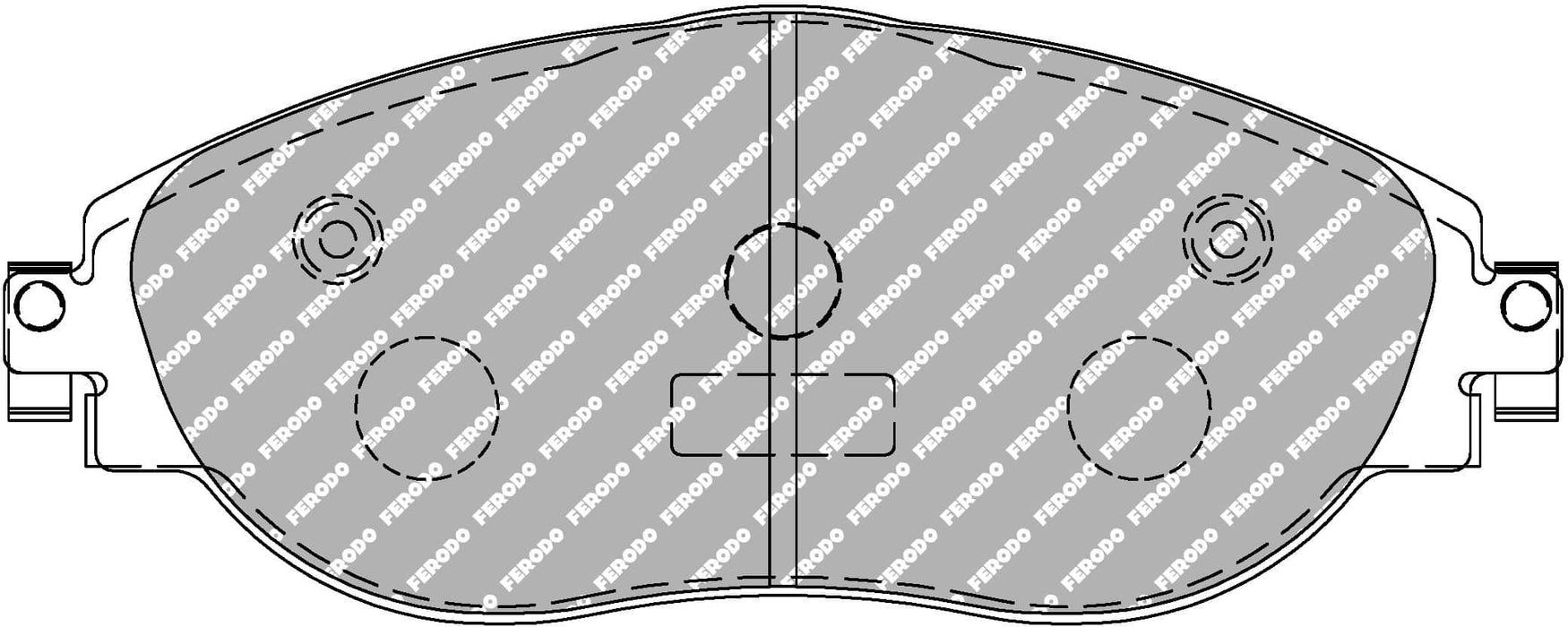 Ferodo Racing DS UNO Front Brake Pads Set for Volkswagen Golf MK7 & MK7.5 R - PowerBrakes